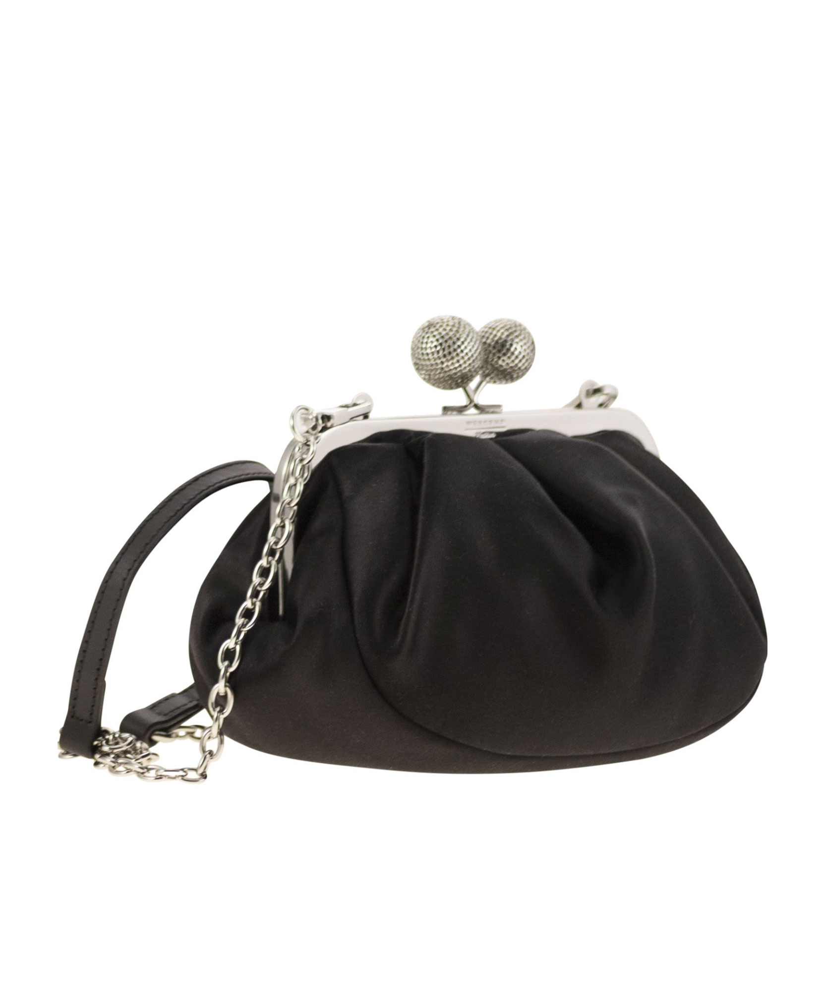 Weekend Max Mara Women's Emmy - Small Satin Pastry Bag With Rhinestones In Black