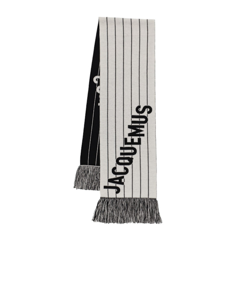 Jacquemus Merino-blend Logo Liga Scarf