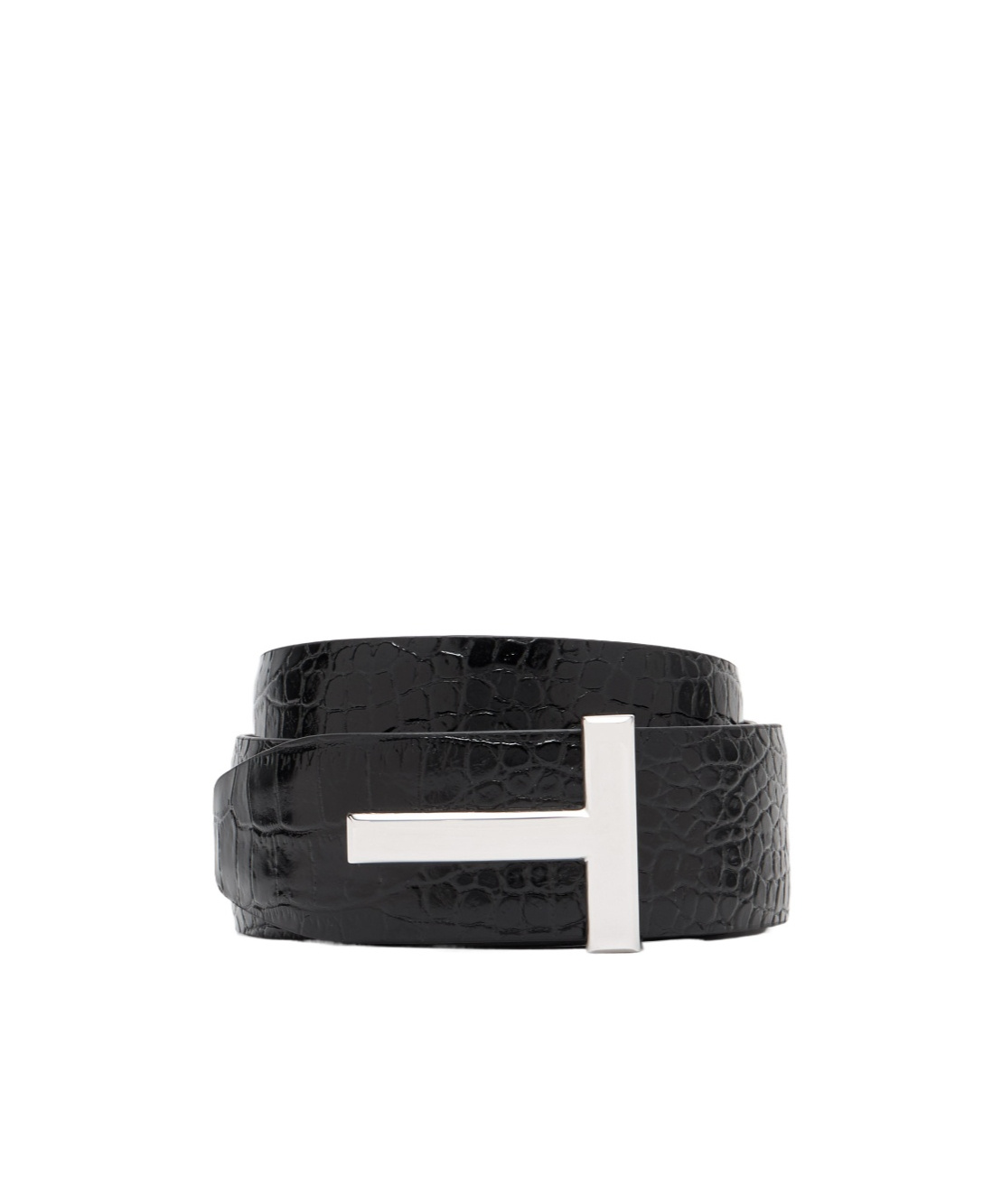 Tom Ford T Buckle Reversible Belt In Black