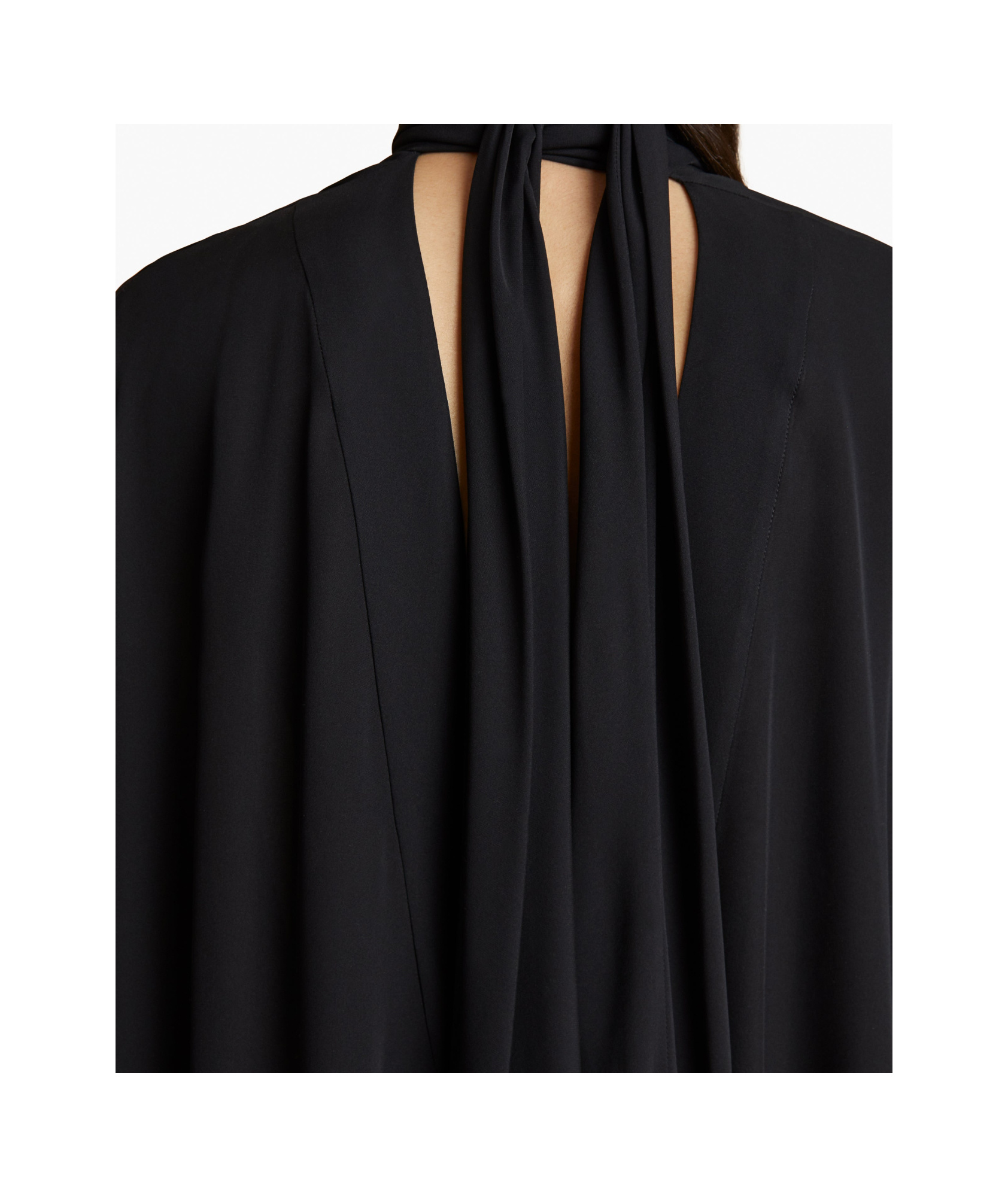 Khaite Bex Turtleneck Georgette Blouse In Black