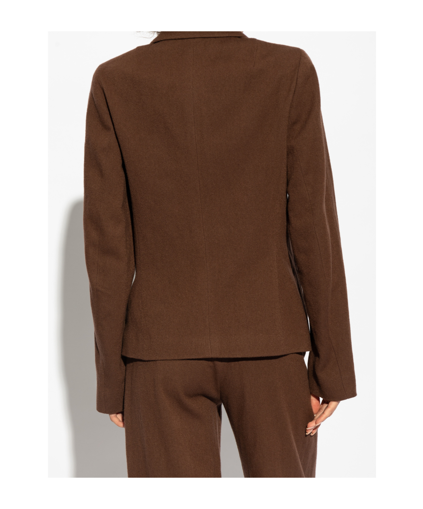 Dries Van Noten Long-sleeved Jacket In Brown