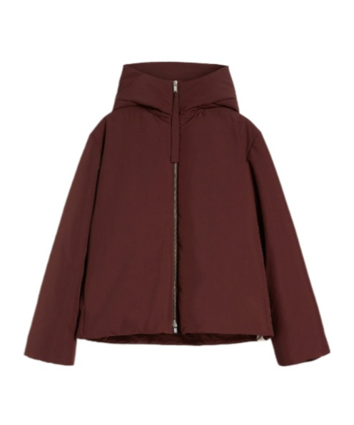 Jil Sander Short Down Jacket In Brown