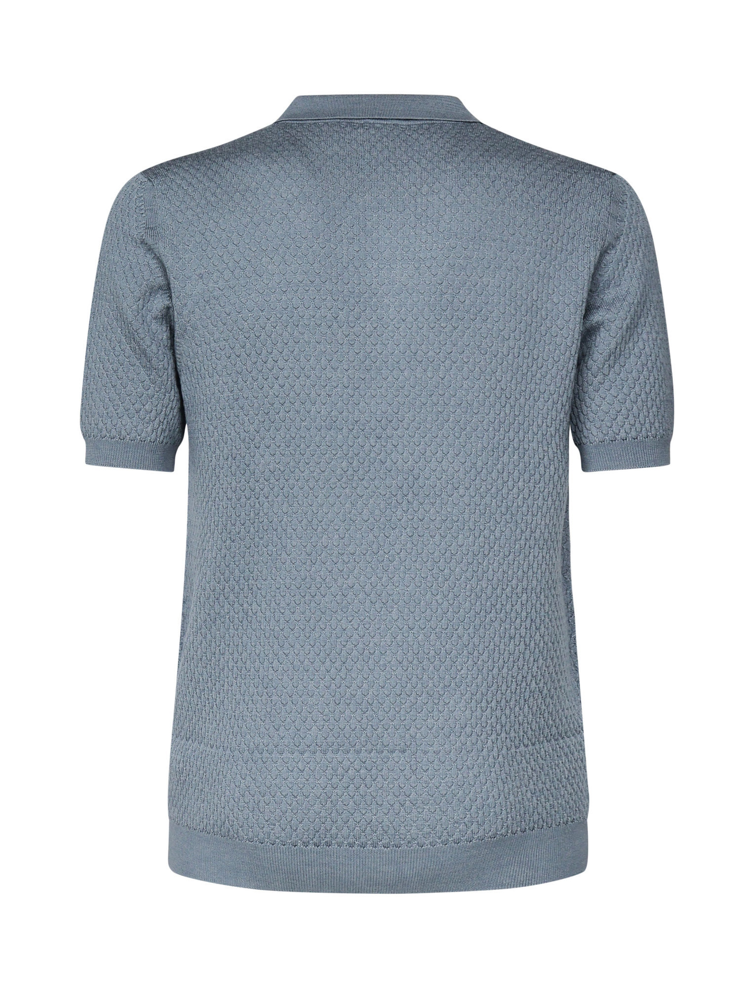 Eleventy Wool Polo Zip Collar