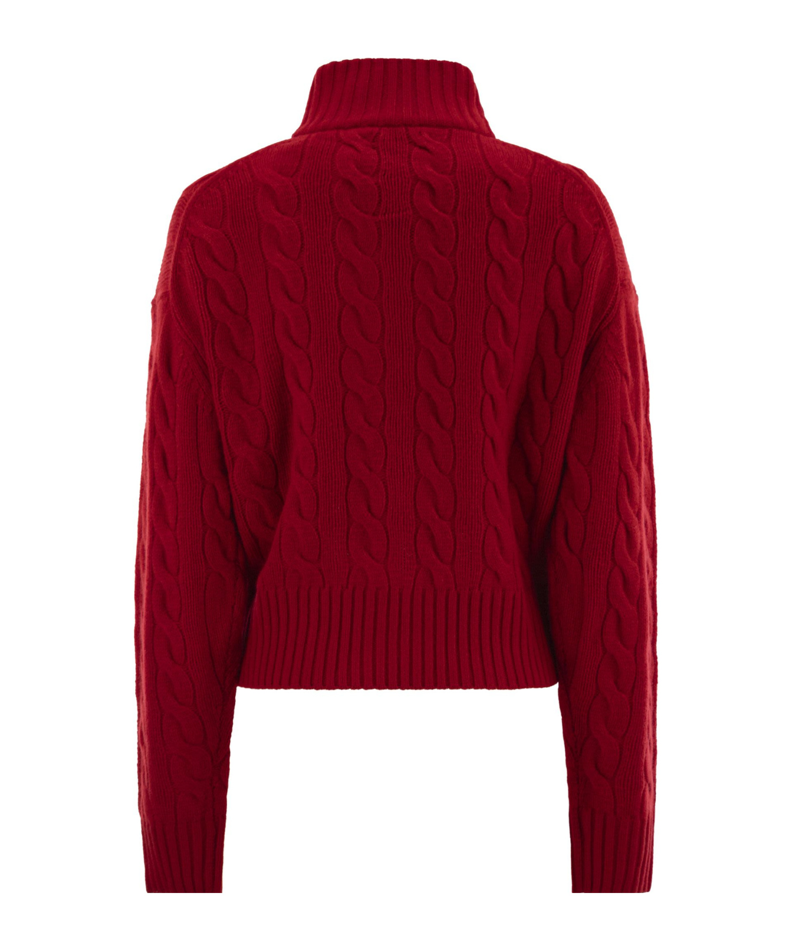 Polo Ralph Lauren Wool And Cashmere Cable Knit Jumper In Red