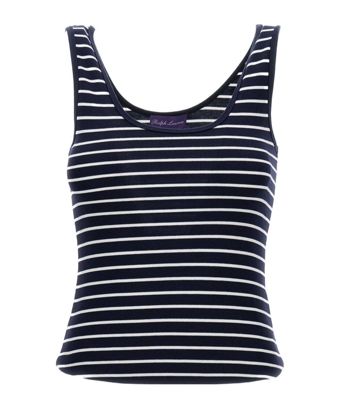 Ralph Lauren Striped Vest In Black