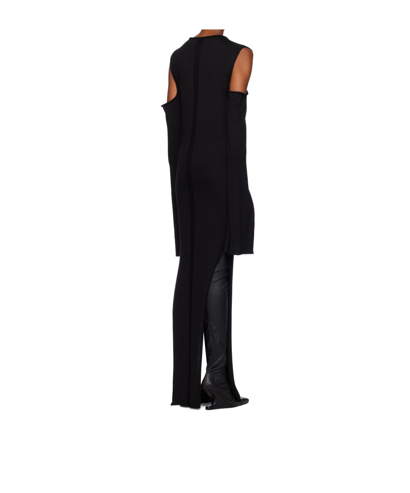 Rick Owens Long-sleeved Dress In Black