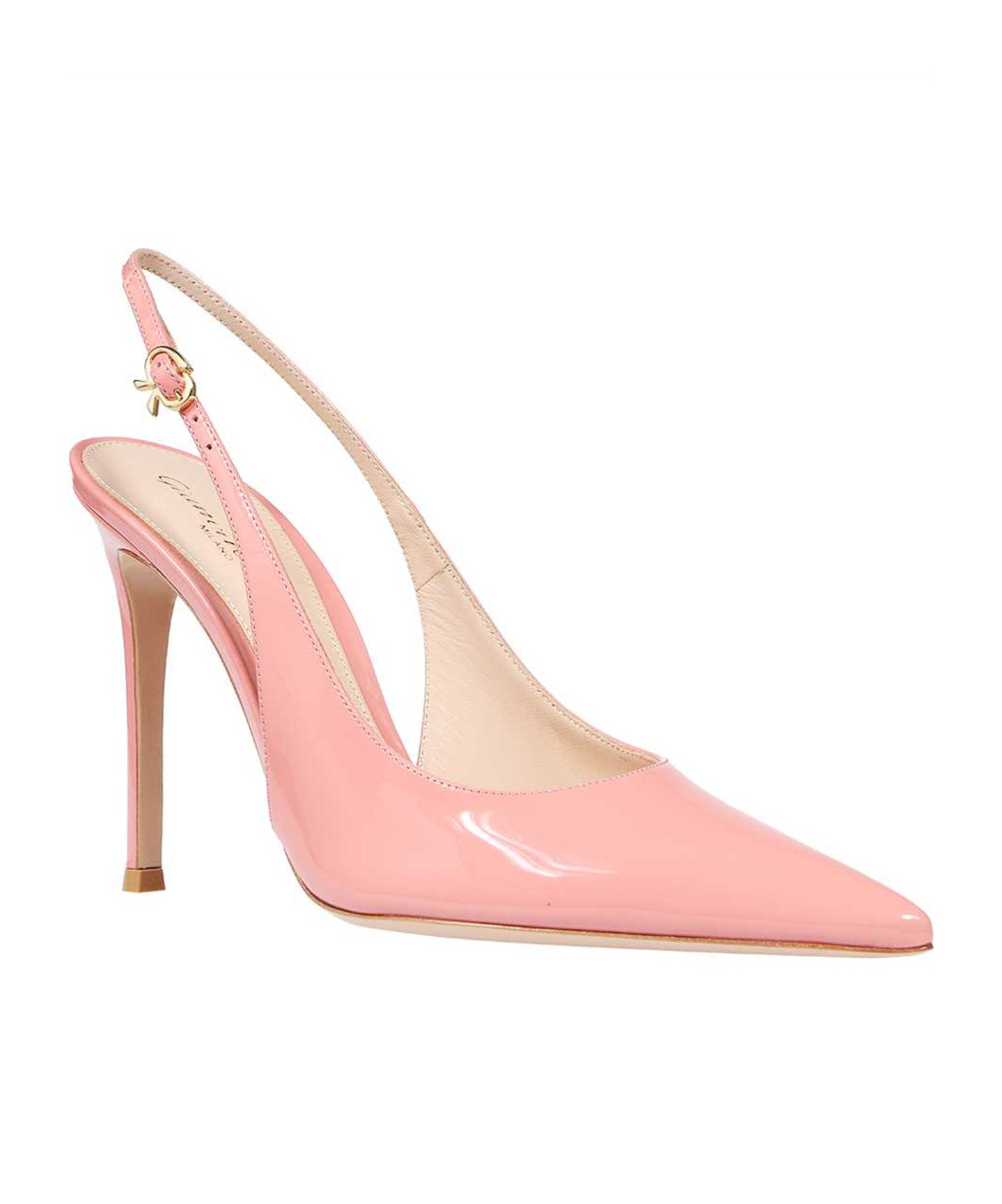 Gianvito Rossi Patent Leather Slingback Pumps In Pink