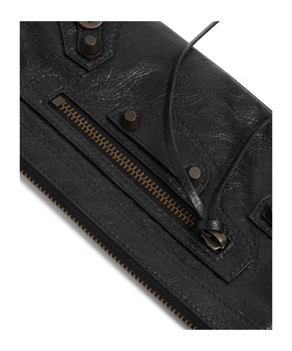 Balenciaga Women's Le City Pouch On Strap In Black In Black