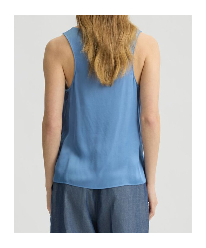 Liu •jo Satin Top In Blue