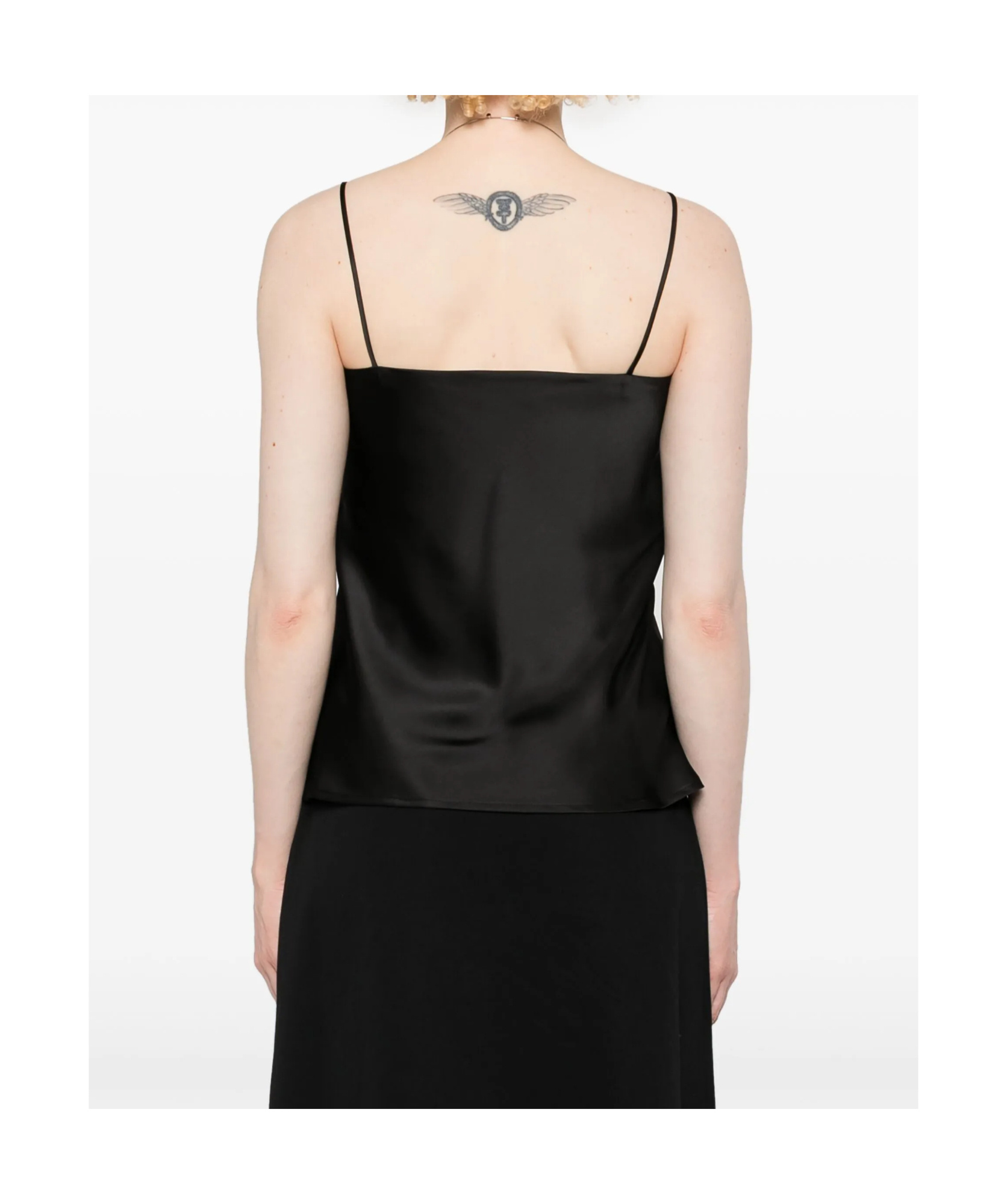 Herno Satin Tank Top In Black