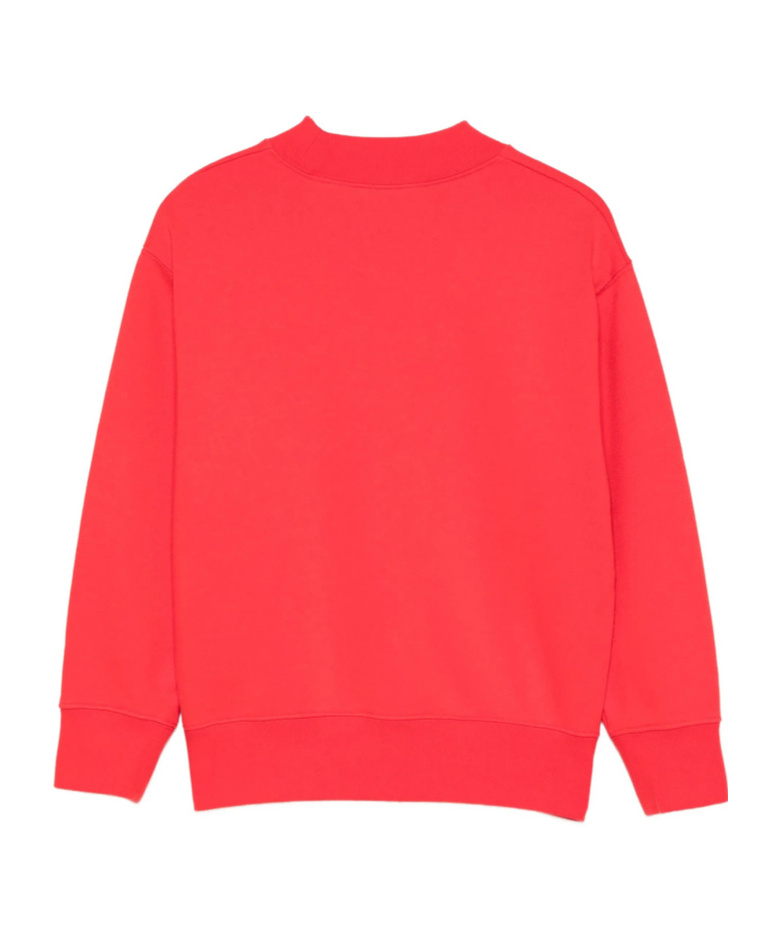 Palm Angels Kids Bear Crewneck Drop-shoulder Sweatshirt In Orange