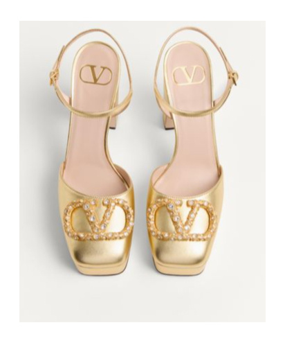 Valentino High-heeled Sandals In Nude