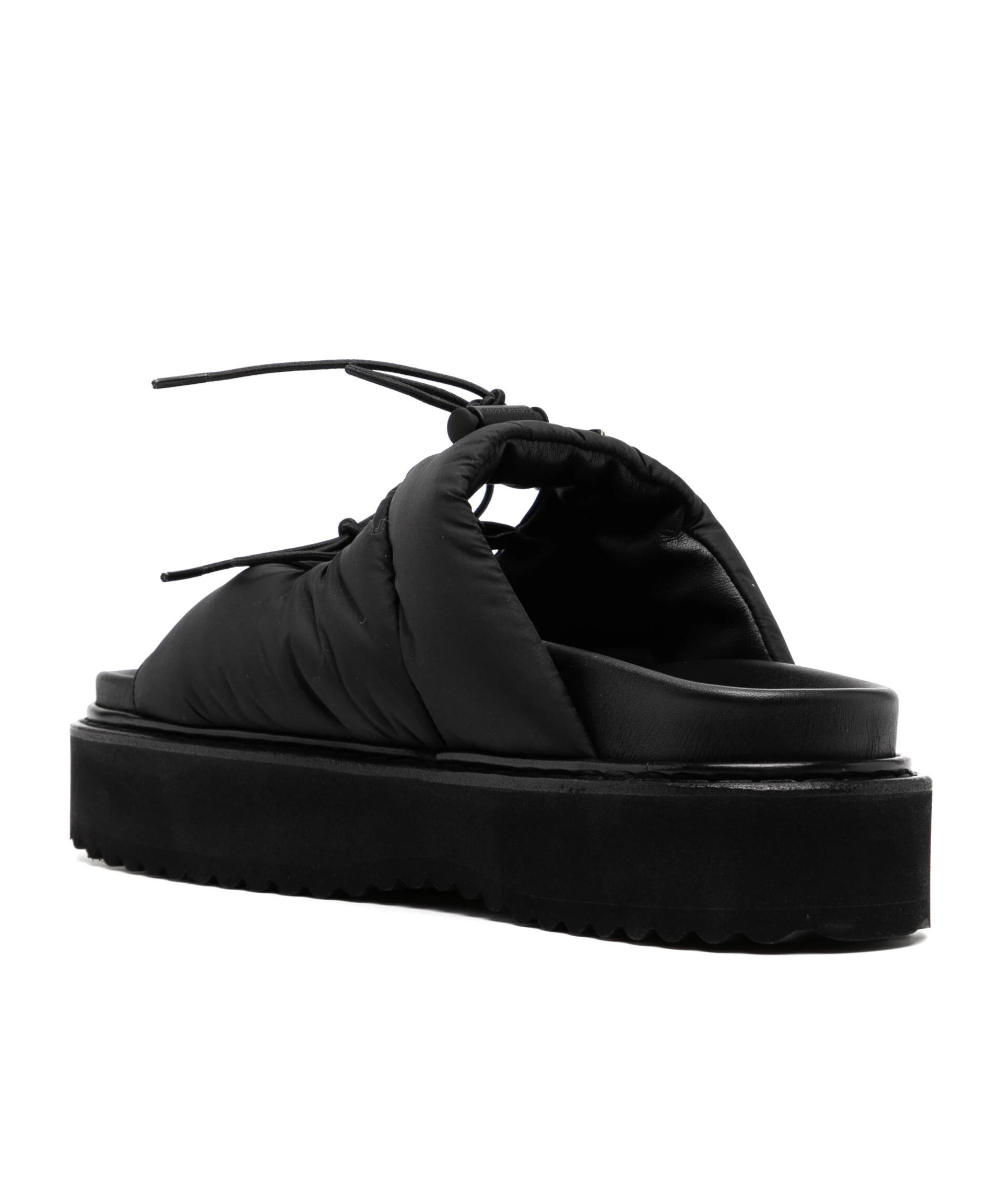 Simone Rocha Embellished Ghillie Sandals In Black