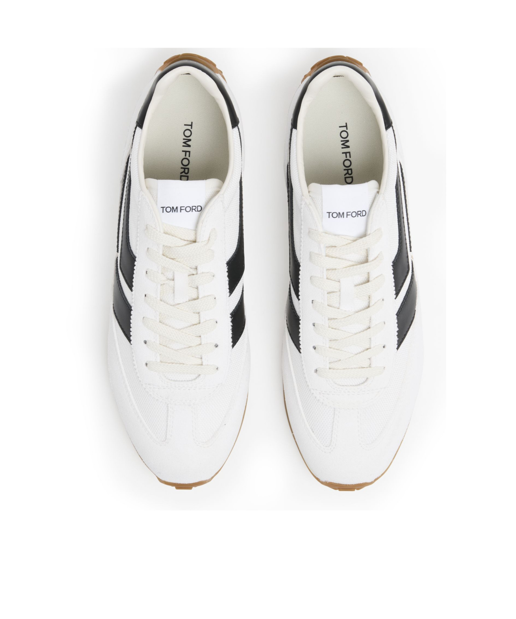 Shop Tom Ford Lace-up Sneakers In White