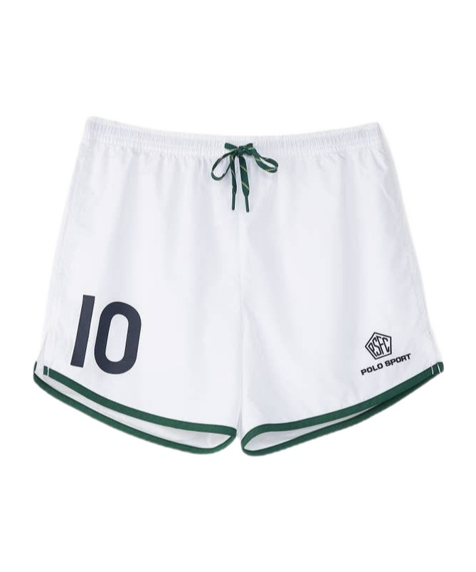 Polo Ralph Lauren Drawstring Uniform Shorts In White