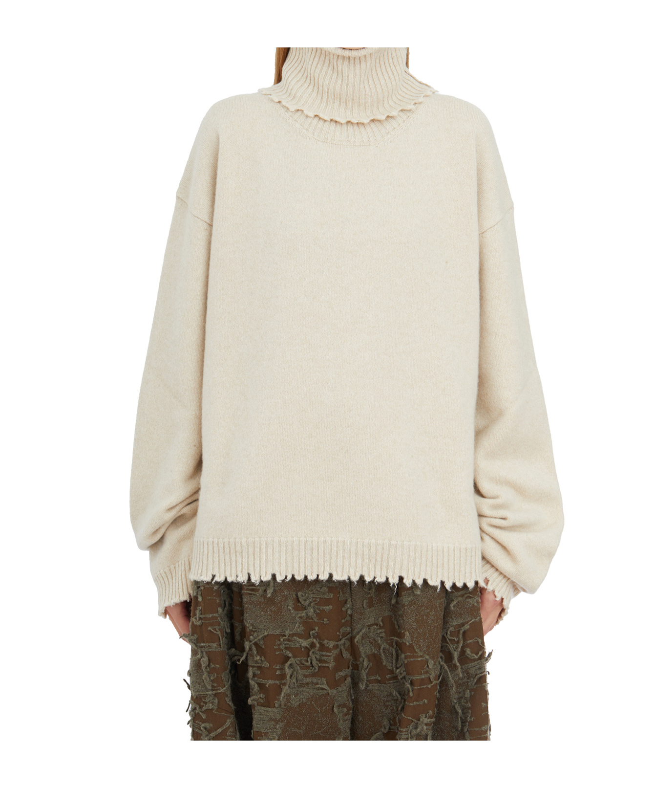 Uma Wang Turtleneck Sweater In White