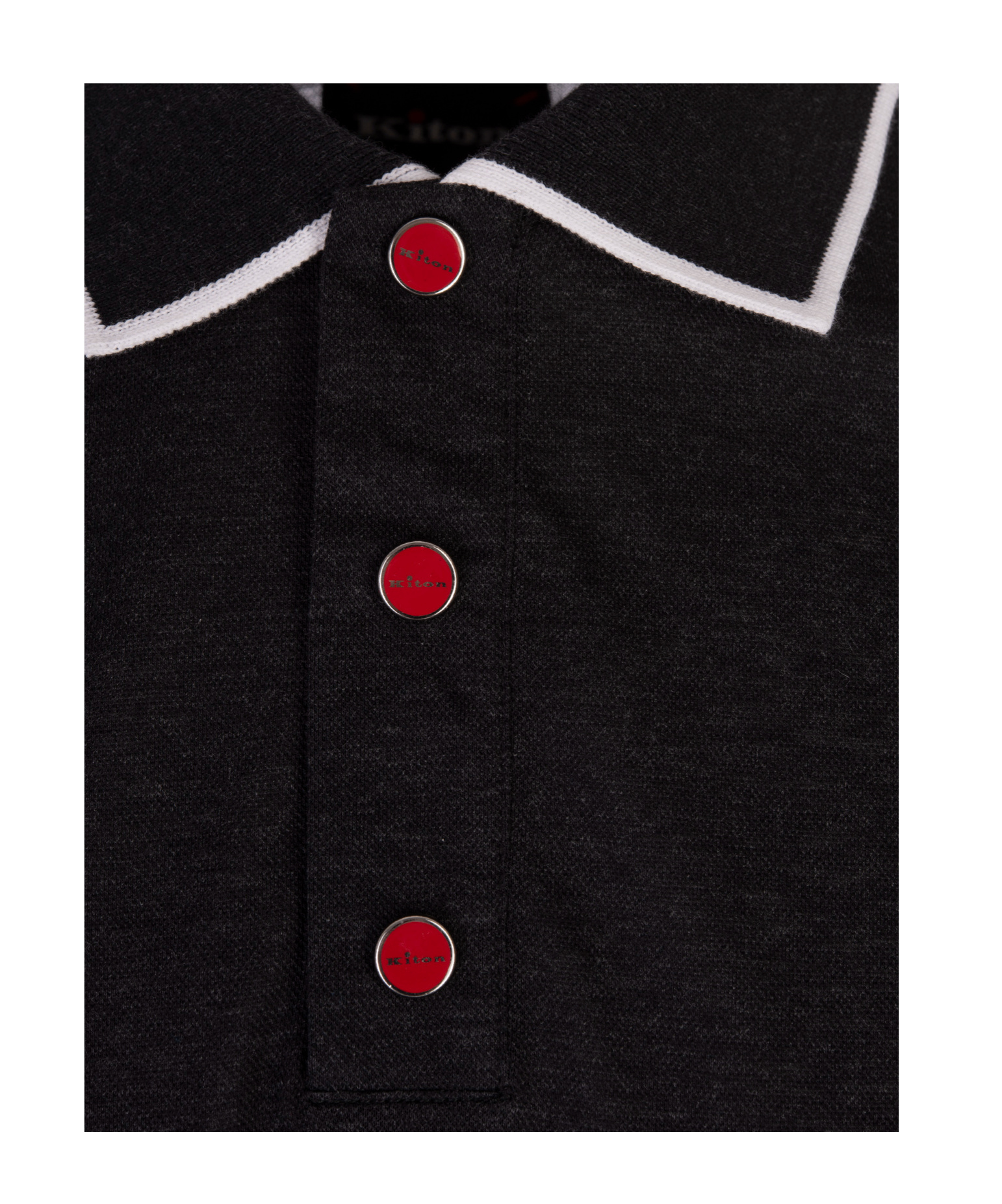 KITON SHORT-SLEEVED POLO SHIRT 
