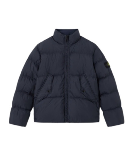 Stone Island Down Jacket With Anti-drop And Wind Resistance In Black