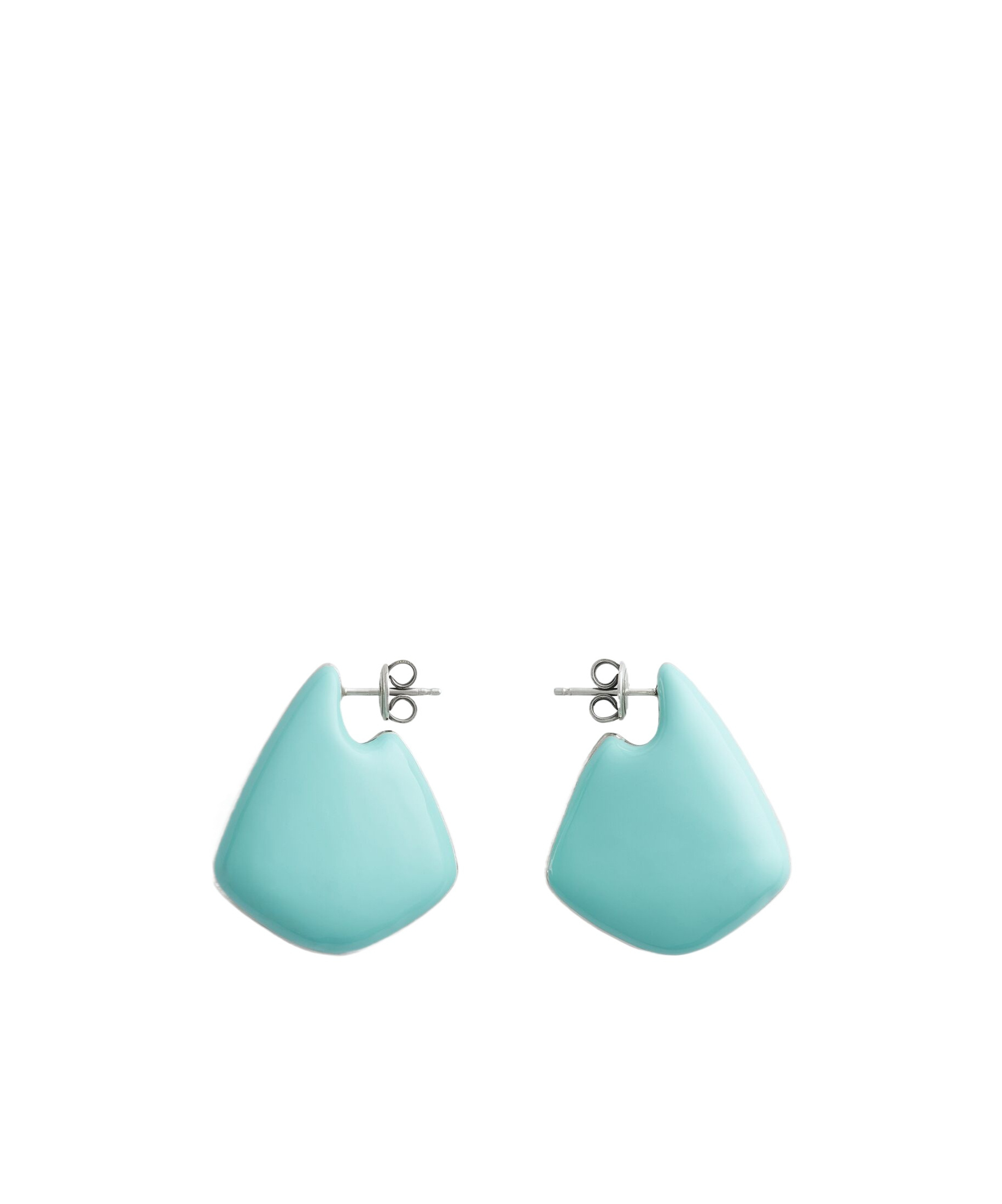 Bottega Veneta Boucles D'oreilles Fin Petit Format In Blue