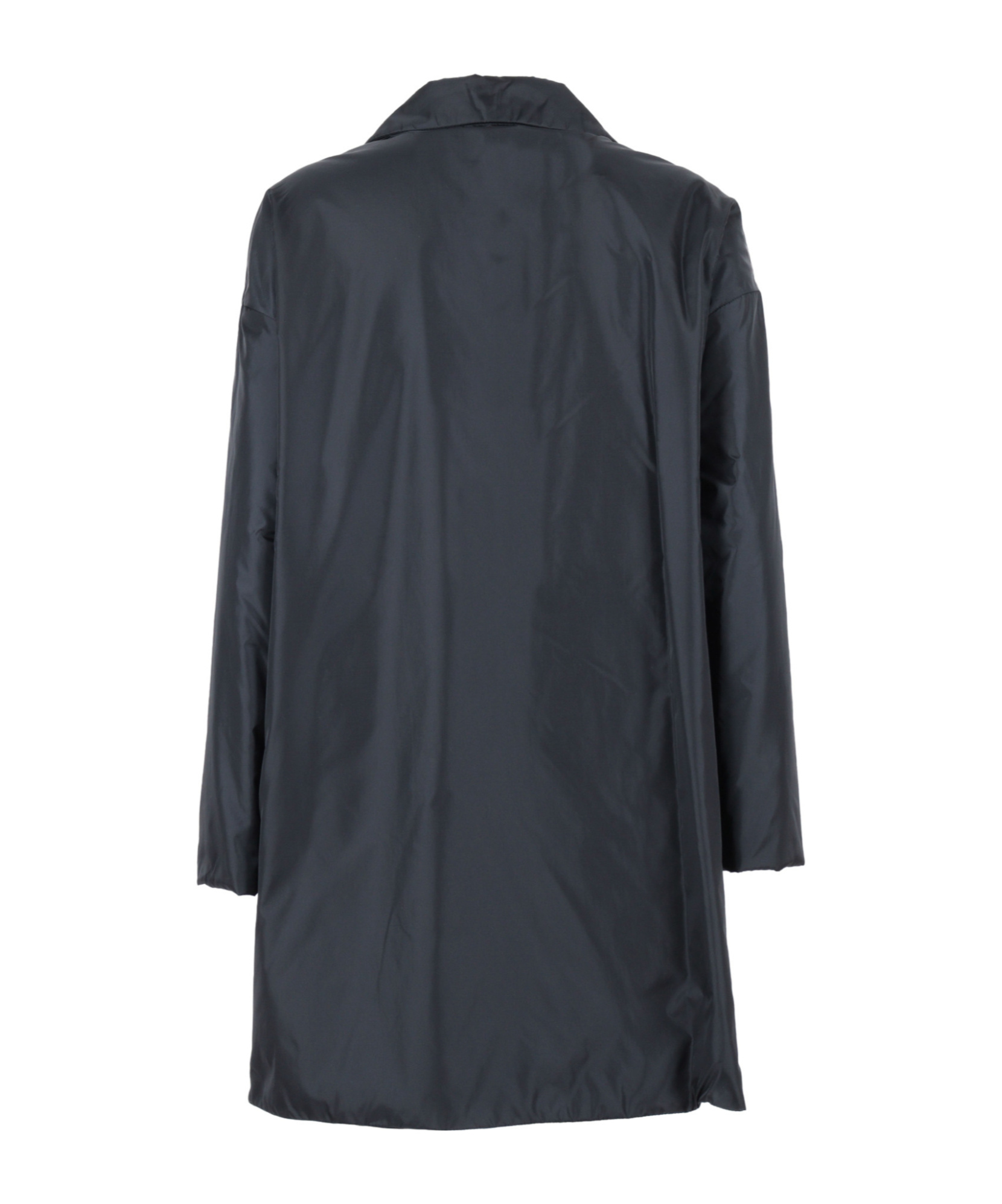 Aspesi Single-breasted Trench Coat In Black