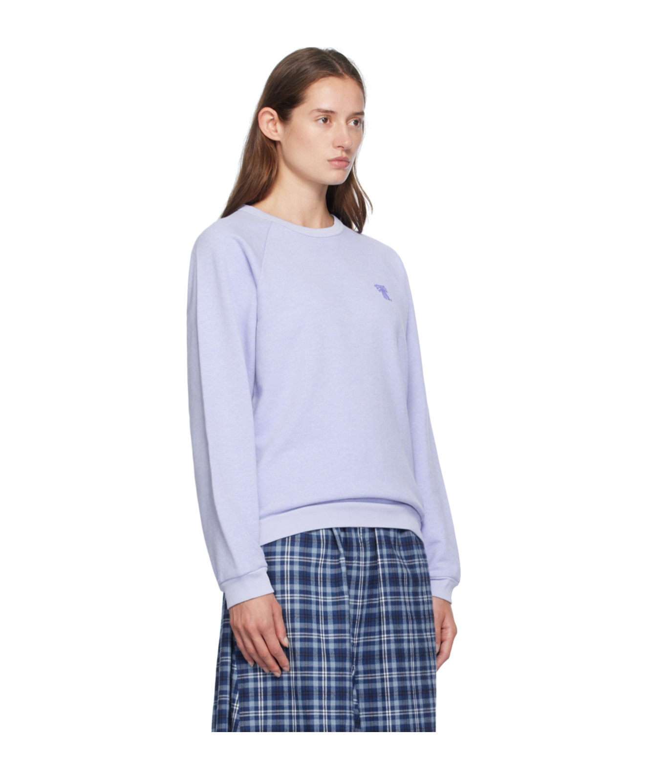 Acne Studios Long-sleeved Sweater In Blue