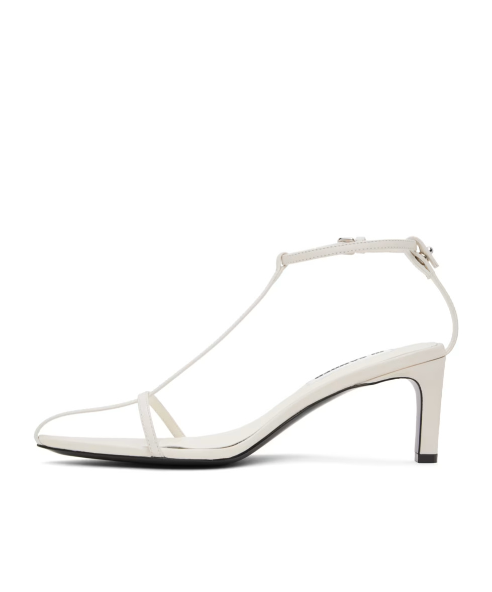 JIL SANDER JIL SANDER OPEN POINTED-TOE HIGH STILETTO HEEL SANDALS