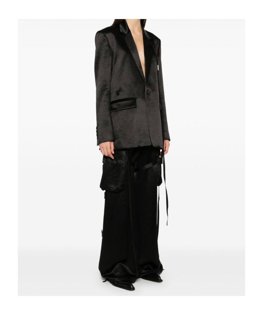 Ann Demeulemeester Elin Blazer In Black