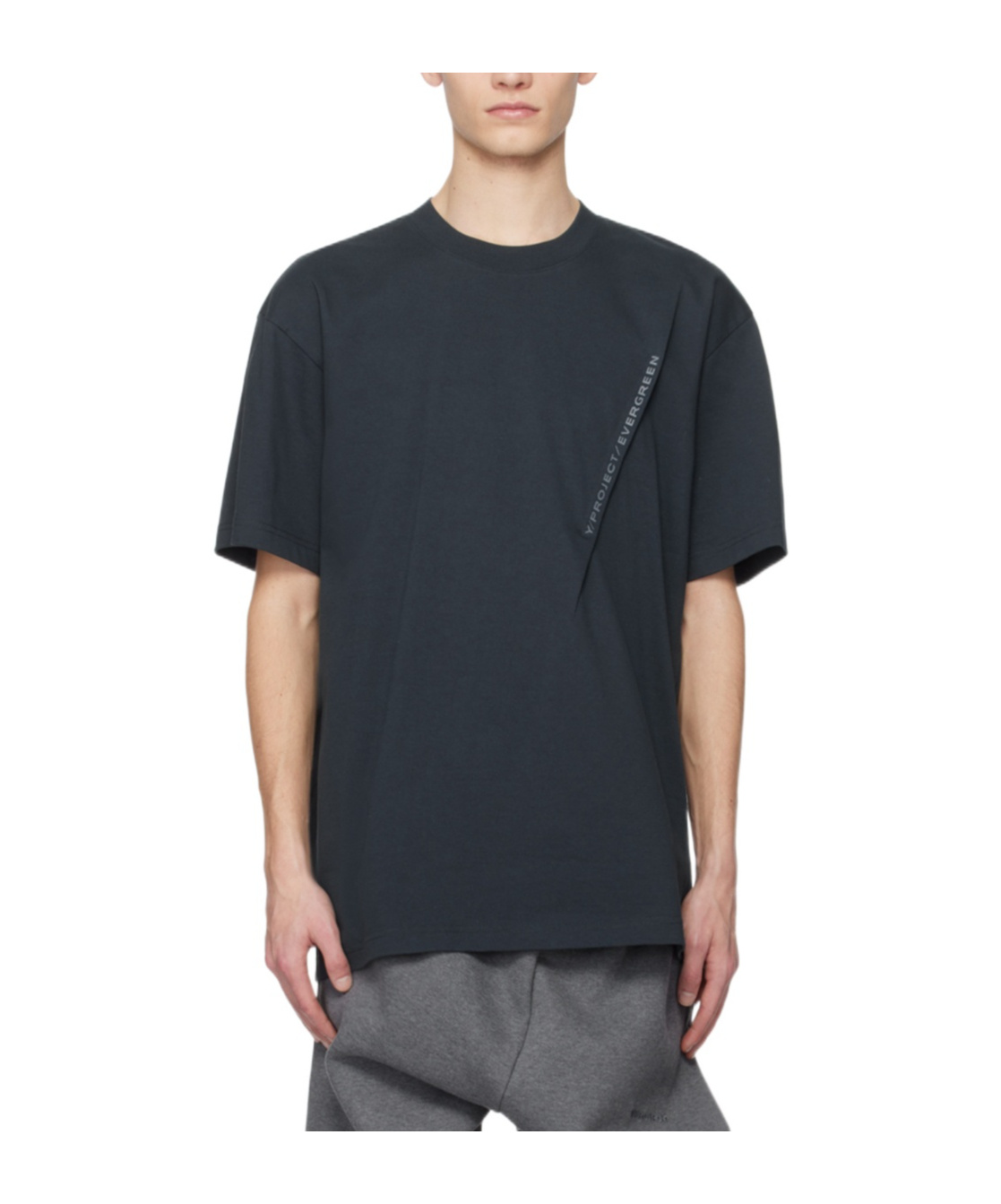 Y/project Short-sleeved T-shirt In Black