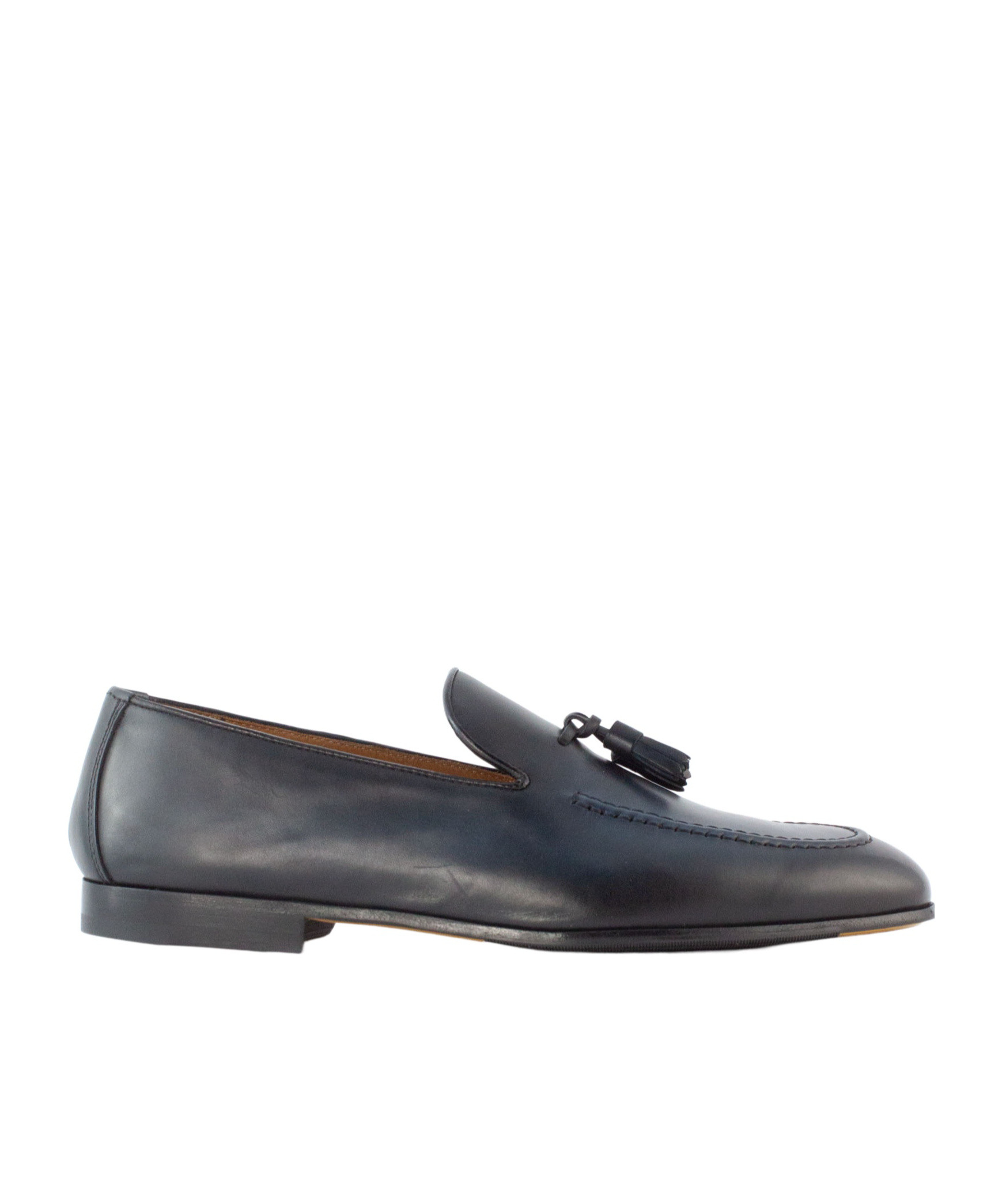 Doucal's Tassel-detailed Leather Loafers In Black