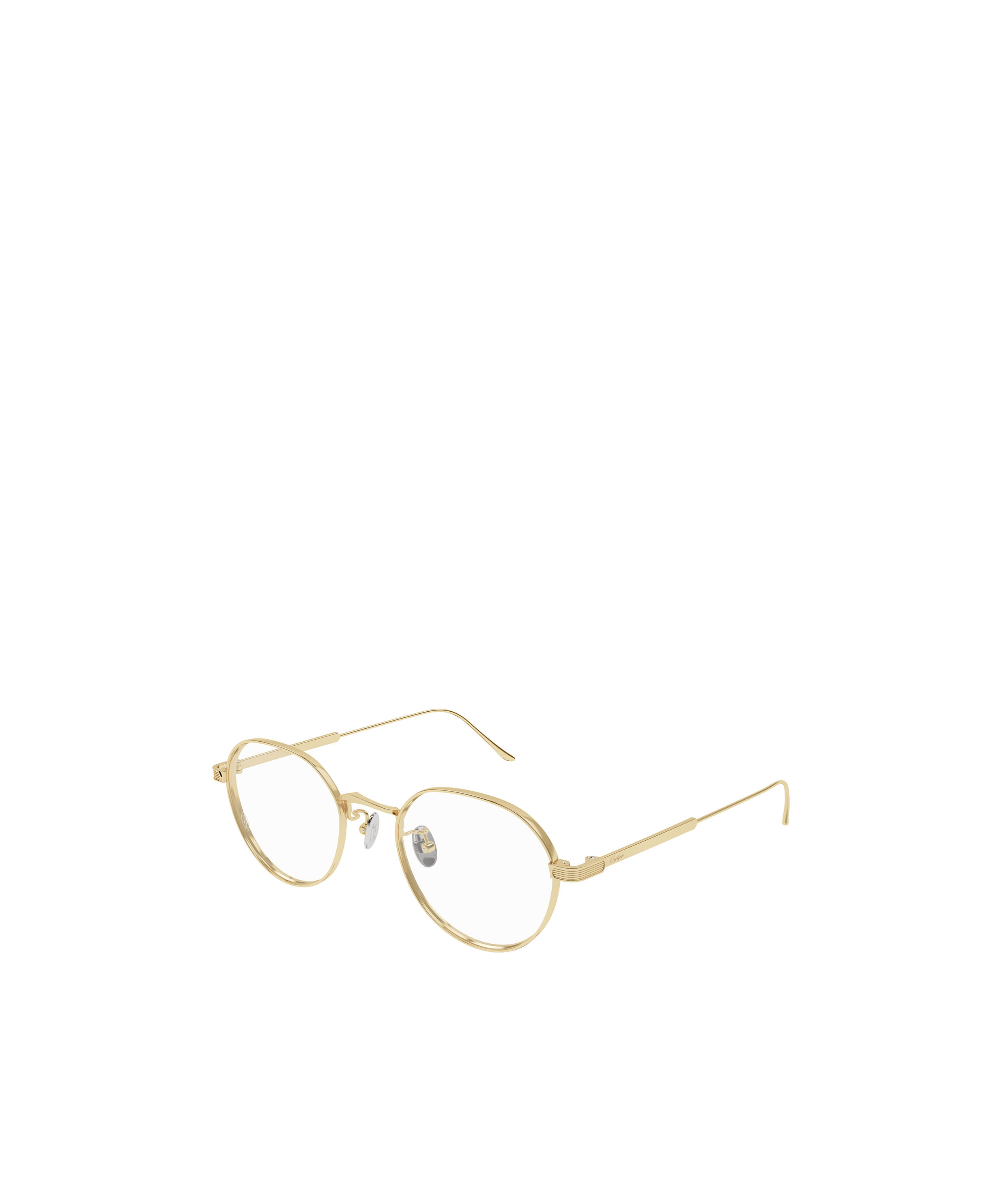 Cartier Round Frame Flat Mirror In Nude