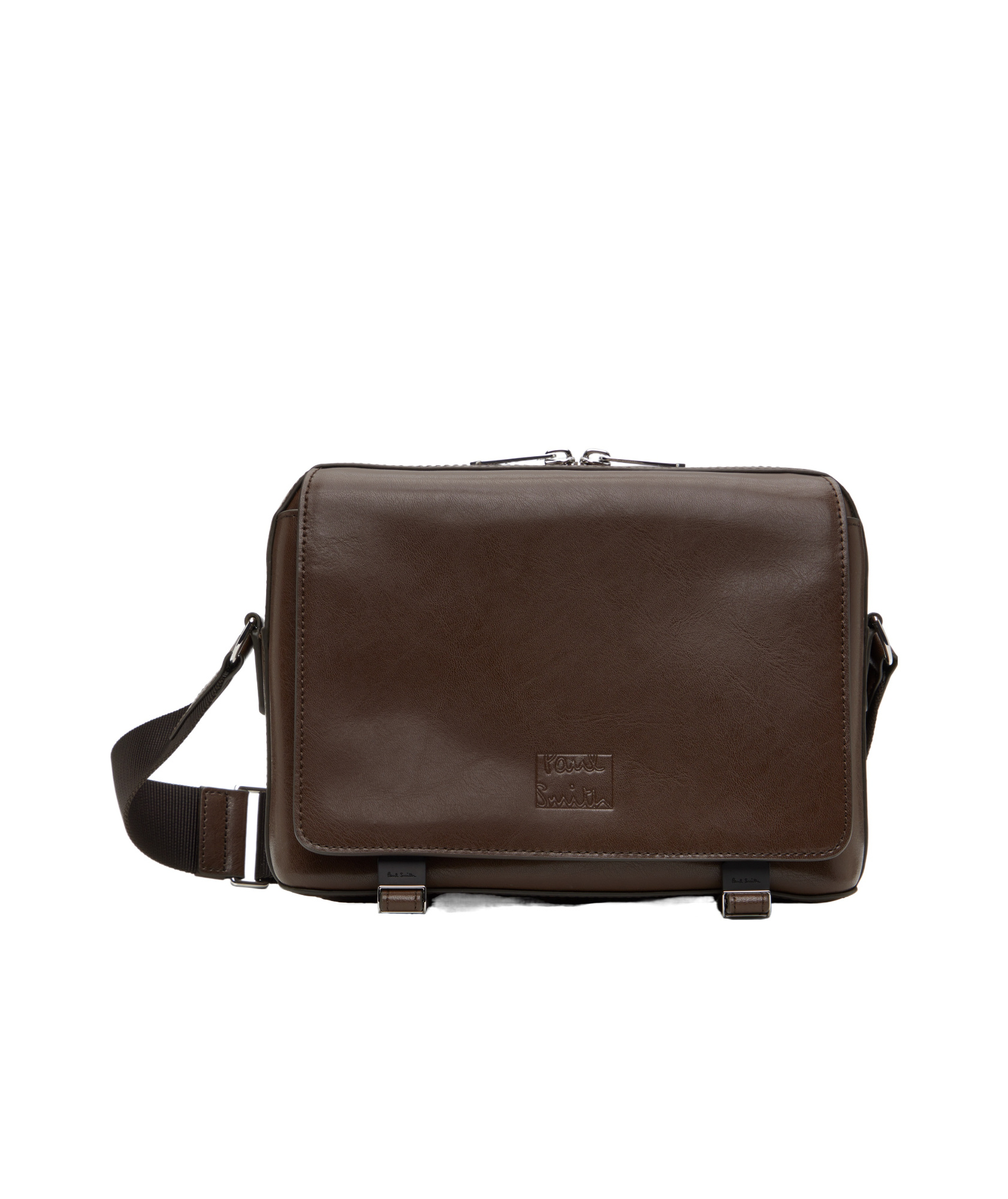 Paul Smith Small Zip Crossbody Bag In Brown