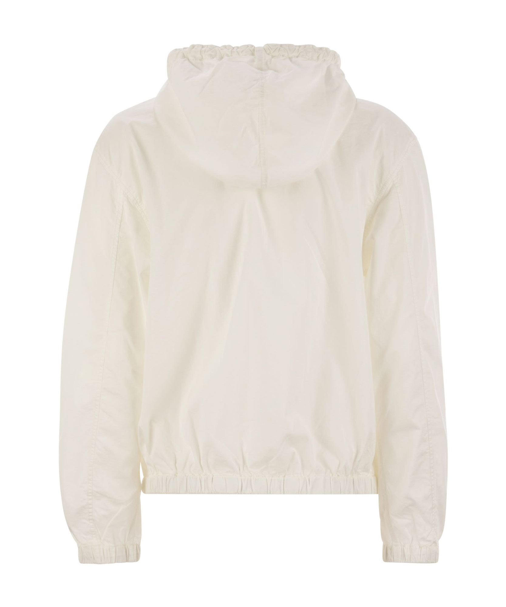 Polo Ralph Lauren Twill Jacket With Hood In White