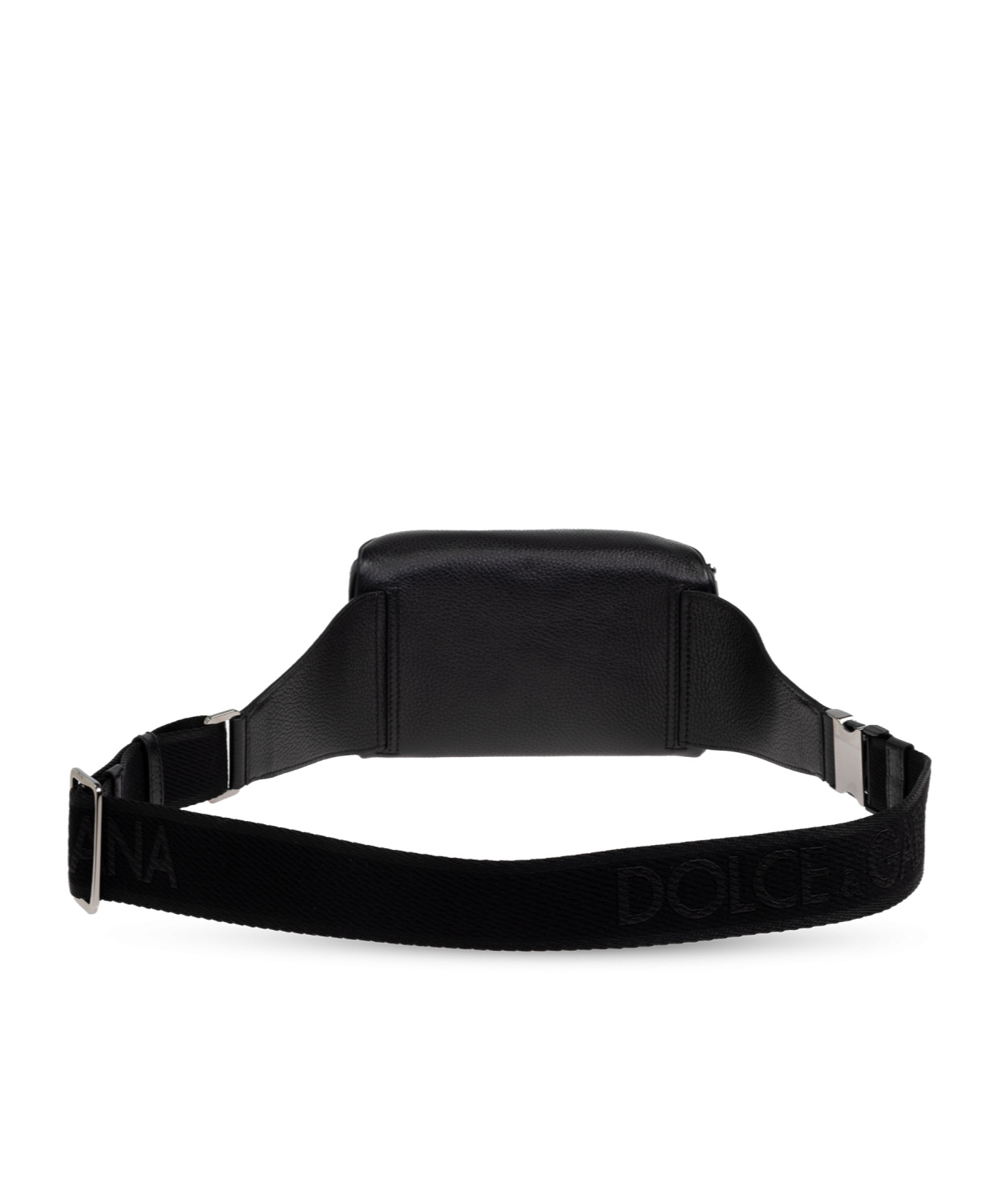 Dolce & Gabbana Zippered Shoulder Bag In Black