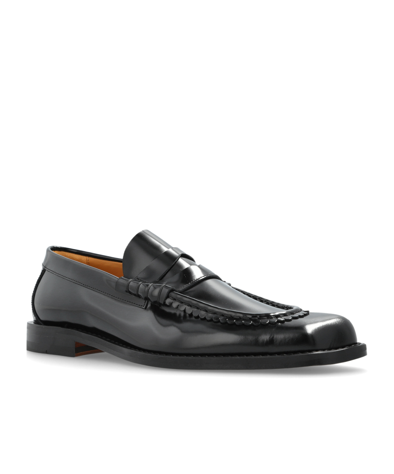 Vivienne Westwood Coin Leather Loafers In Black