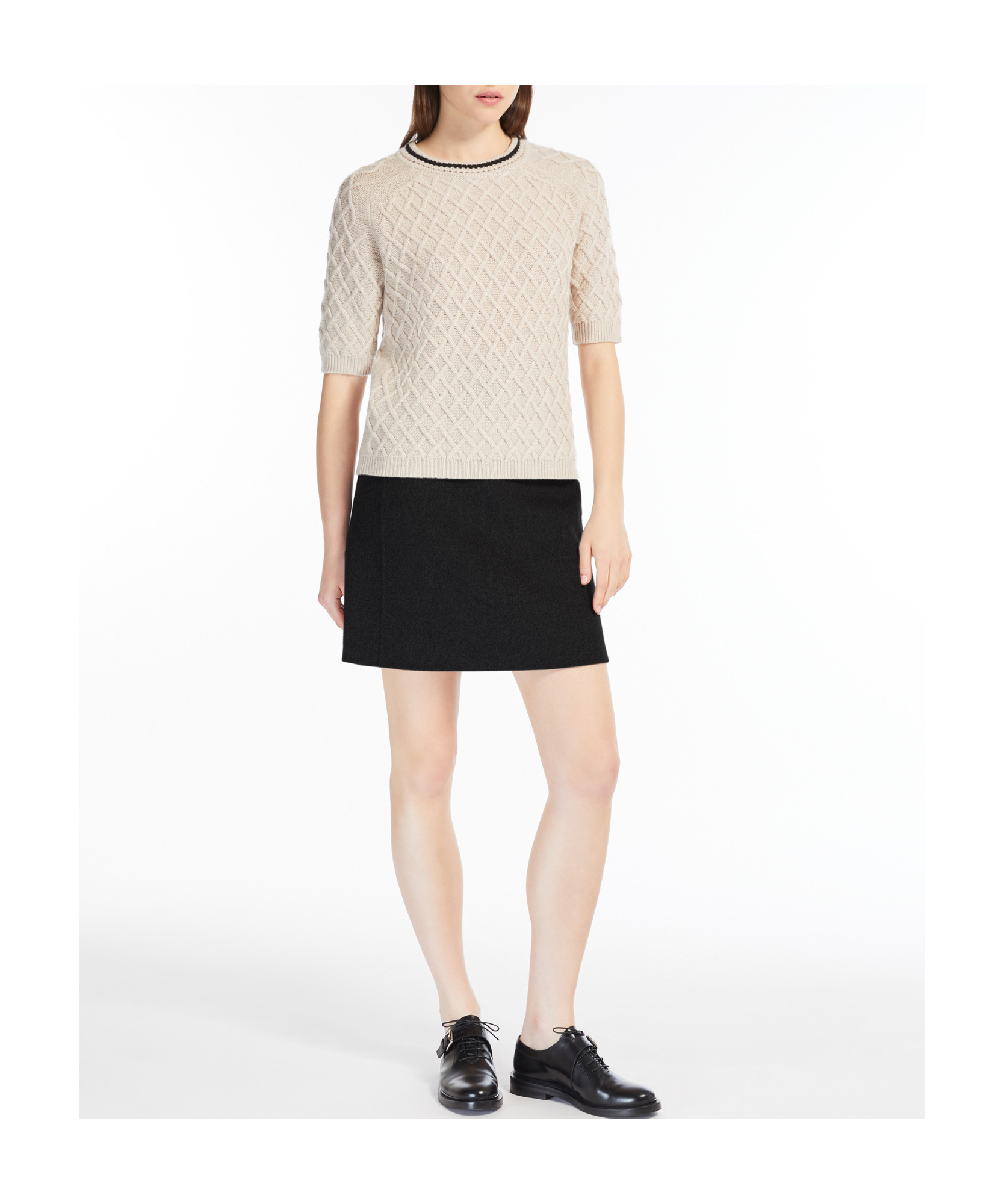 Max Mara Wool Cashmere Sweater In White