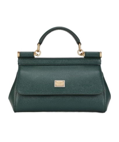 Dolce & Gabbana Small Sicily Handbag In Green
