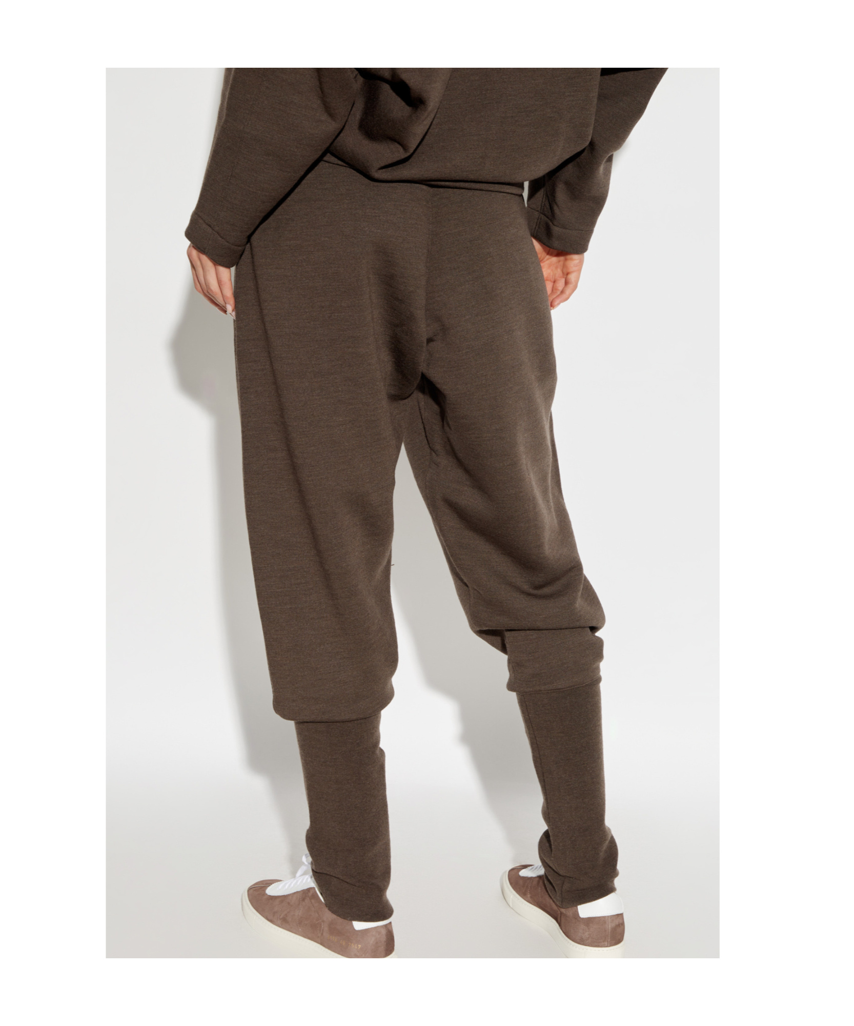 Lemaire Wool Joggers In Brown