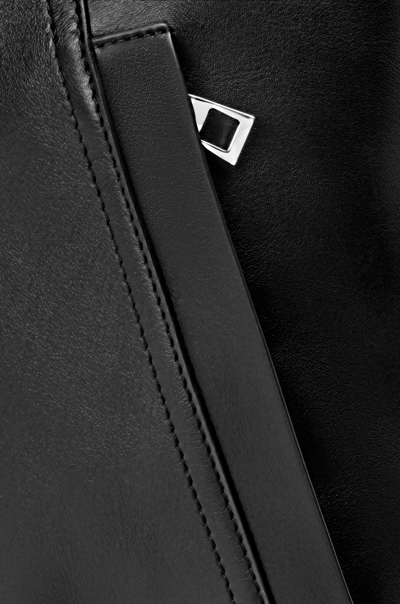 Loewe Flamenco Drawstring Calfskin Backpack In Black