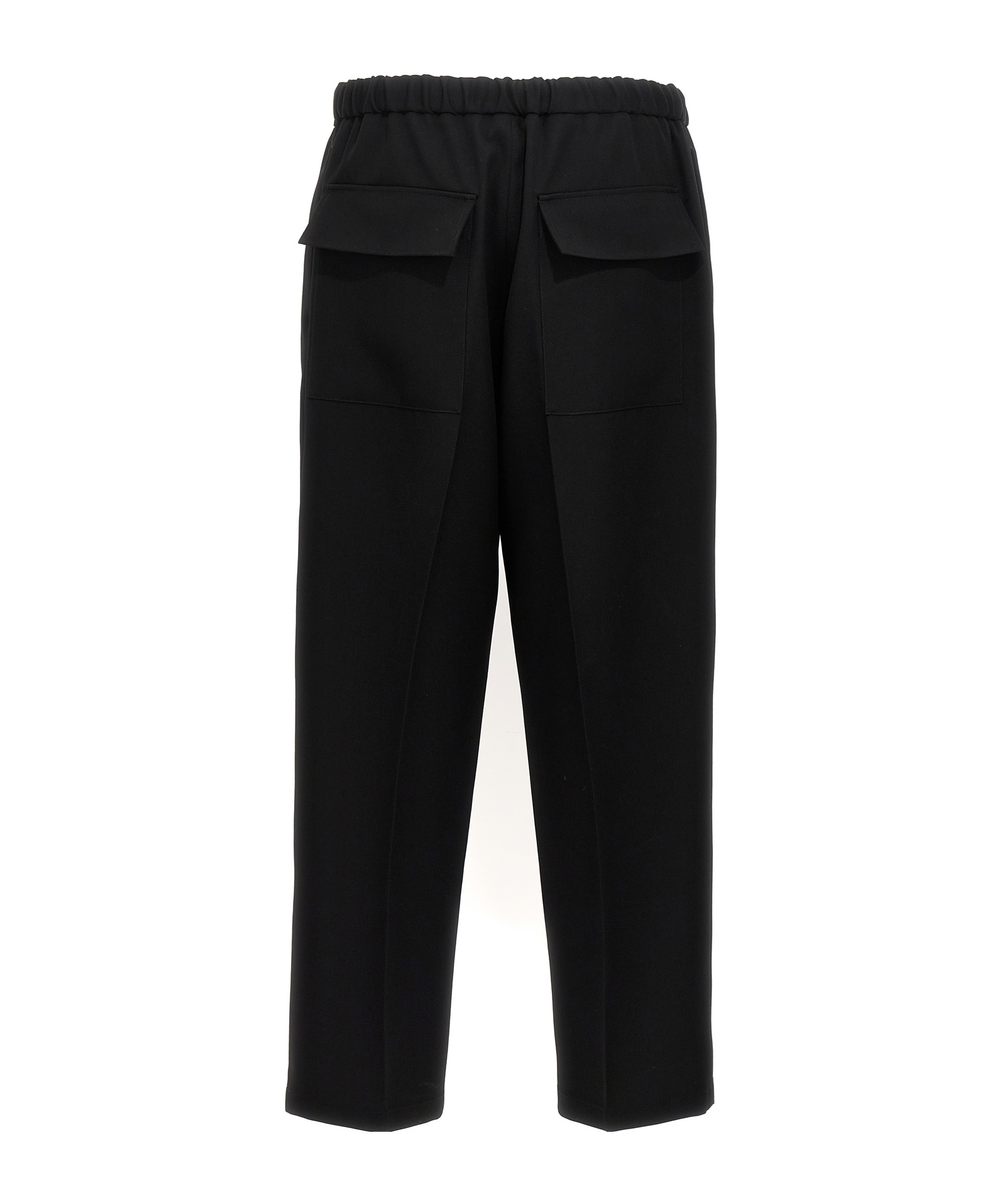 Jil Sander Tapered Trousers In Wool Gabardine In Black
