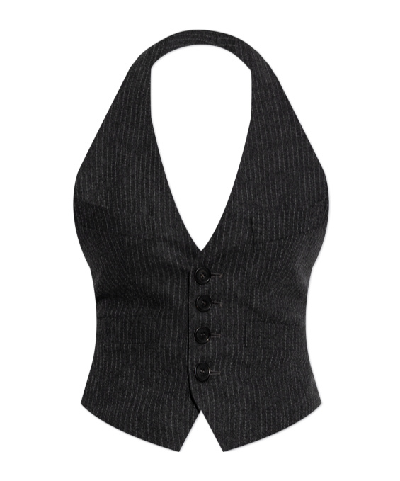 Dsquared2 Bianca Waistcoat In Black