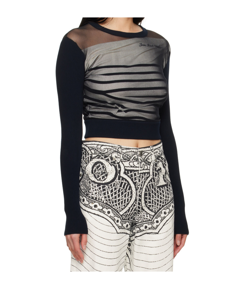 Shop Jean Paul Gaultier Crewneck Sweater
