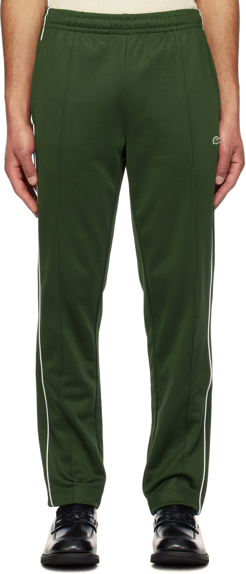 Lacoste Elastic Waist Sweatpants In Green