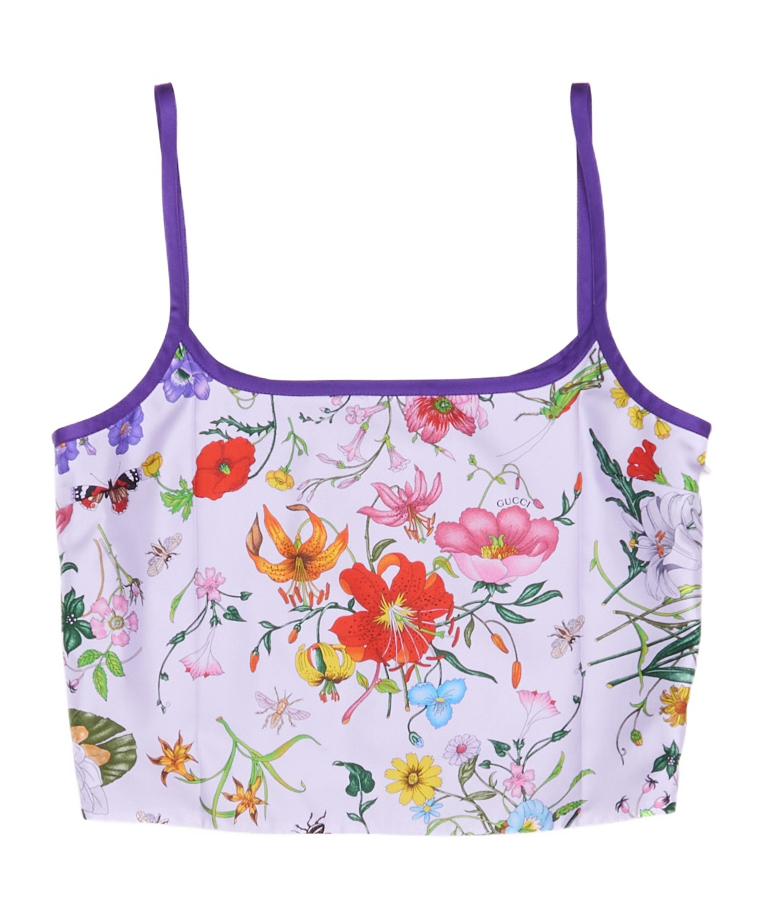 Gucci Patterned Camisole In White