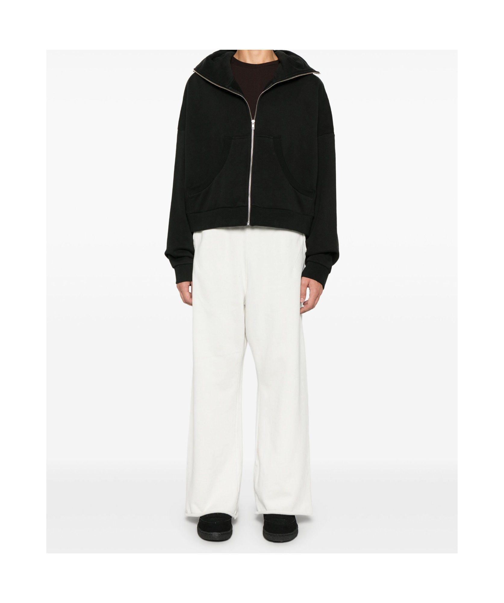 Entire Studios Wide Leg Sweatpants Side Pockets Lounge Bottom In White