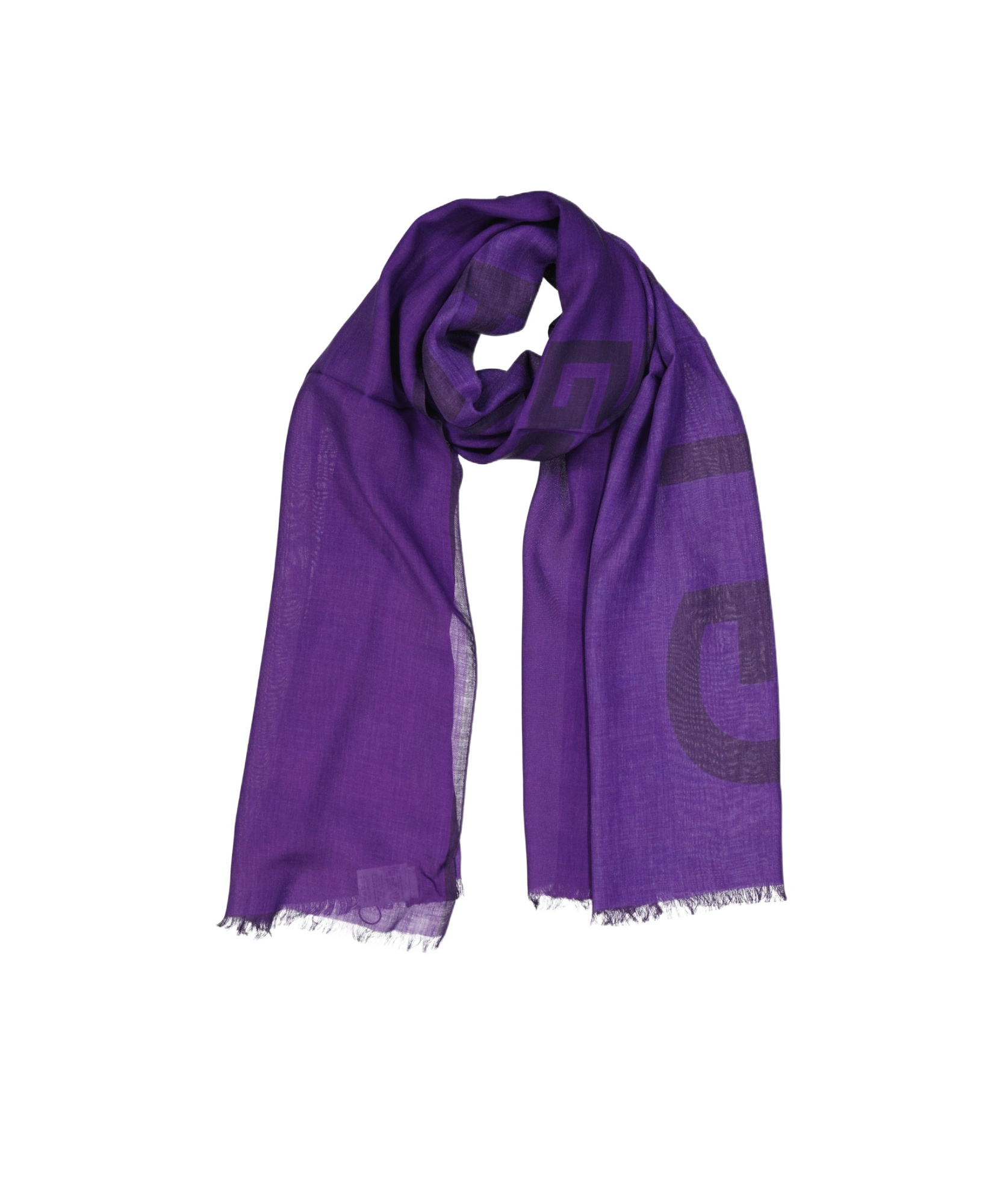 Givenchy Cashmere Blend Scarf In Purple