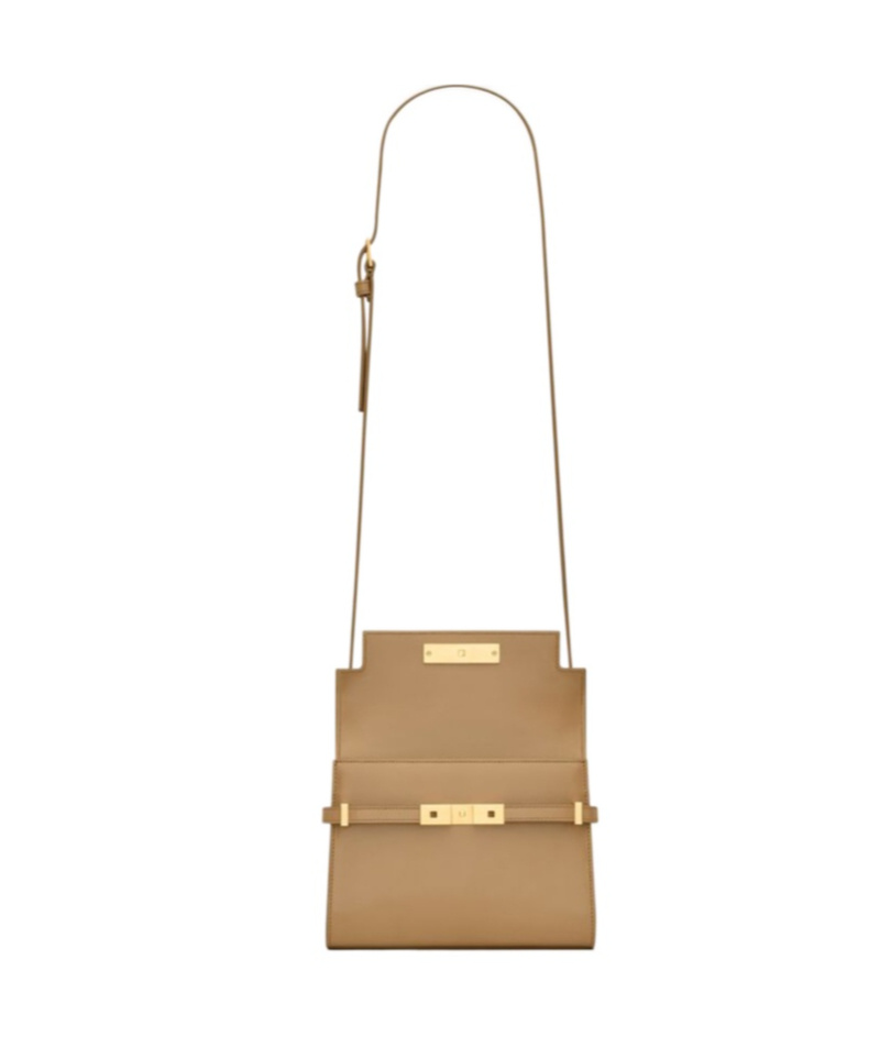 Saint Laurent Mini Manhattam In Box Cross Body Bag In Nude