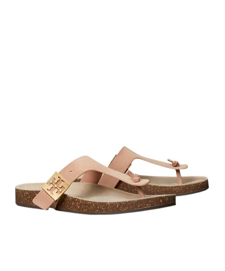 Tory Burch Mellow T-strap Sandal In Brown