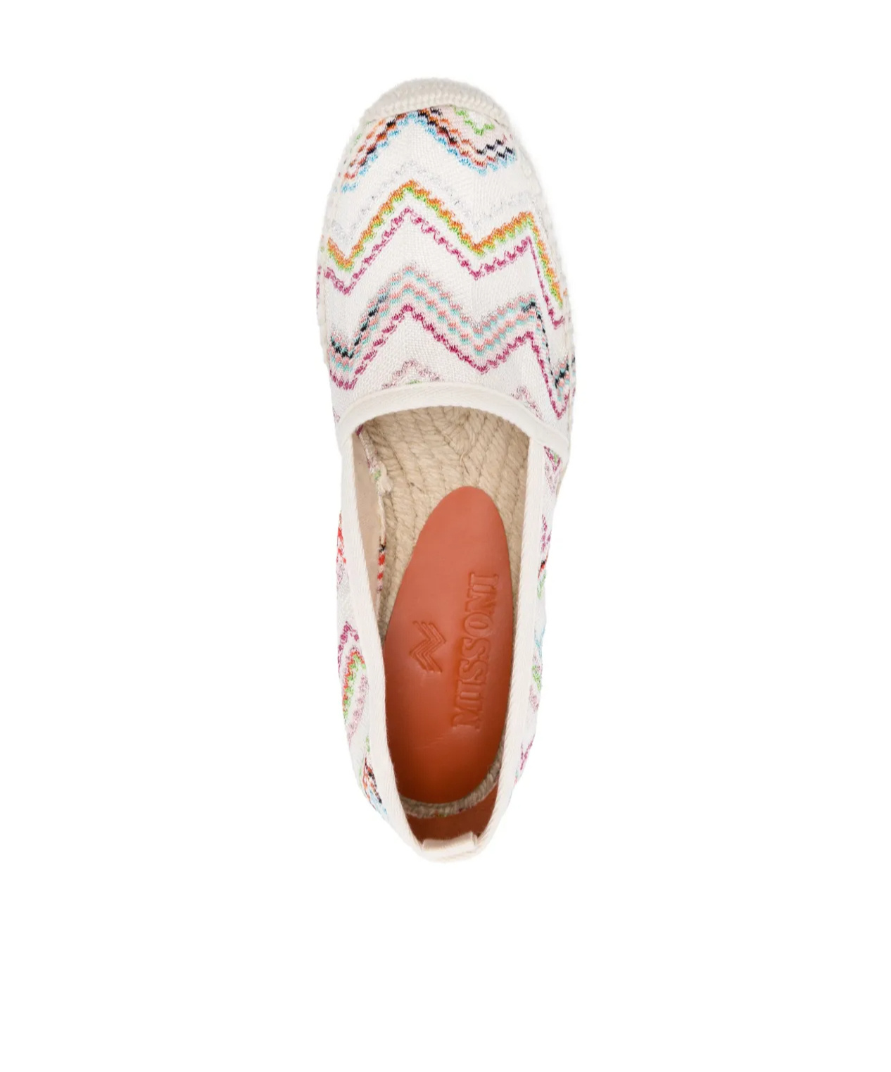 Shop Missoni Zigzag Espadrilles In White
