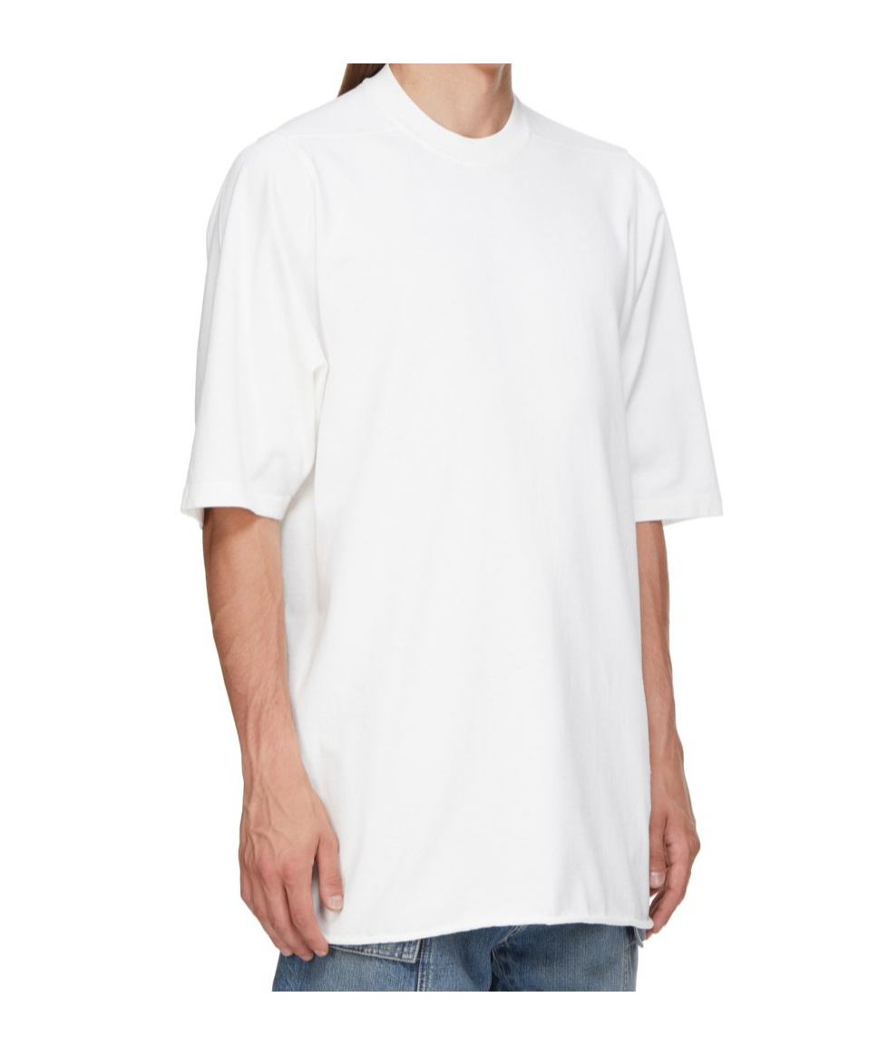 Rick Owens Drkshdw Crew-neck Cotton T-shirt In White