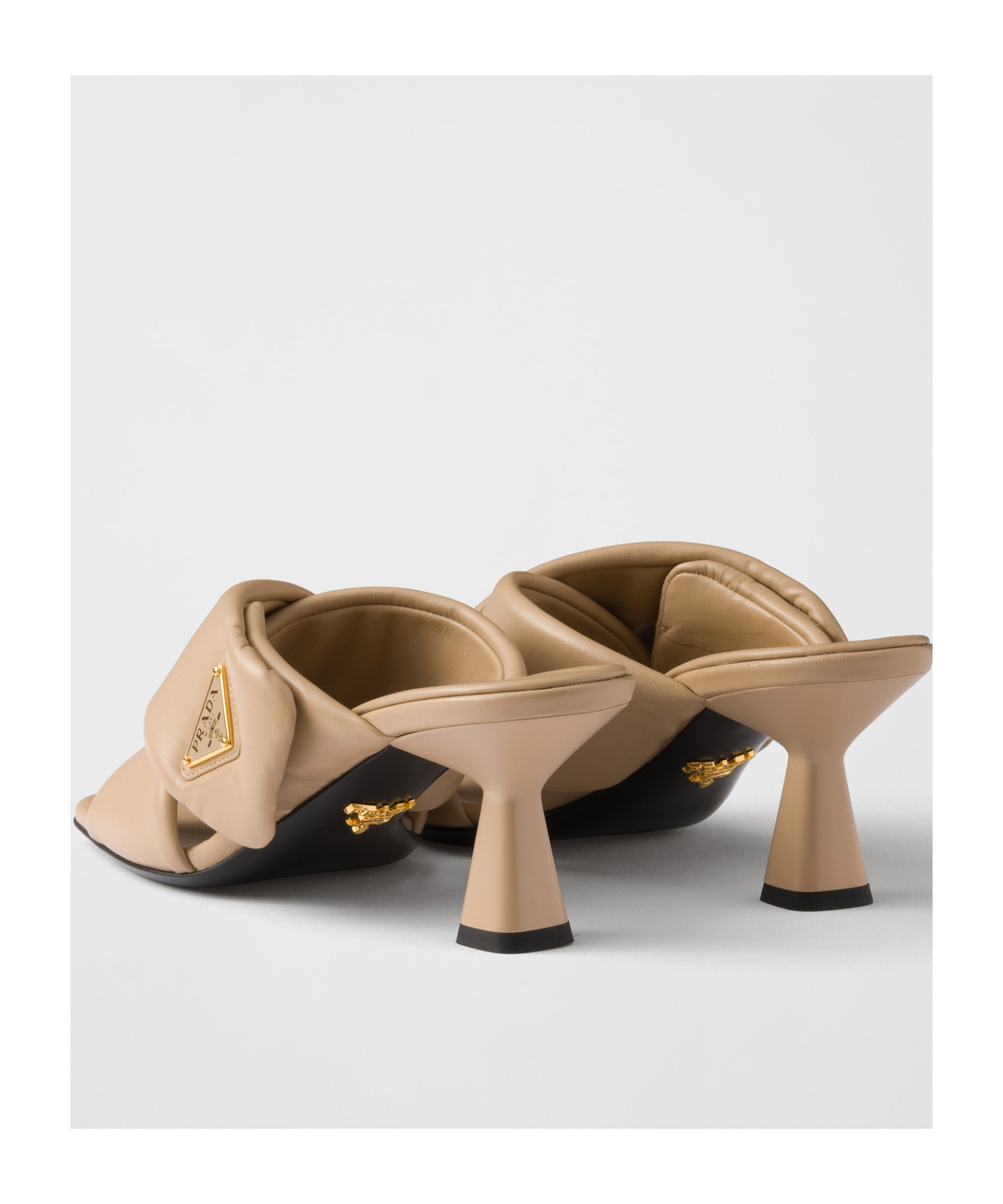 Prada Padded Nappa Leather Sandals